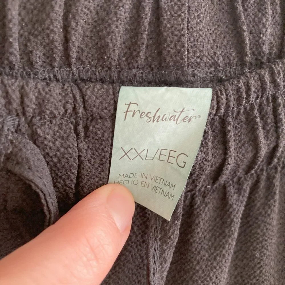 Freshwater Black Open Sided Pants Resort Beach Cover Up - Picture 2 of 6